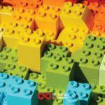 Colourful lego blocks