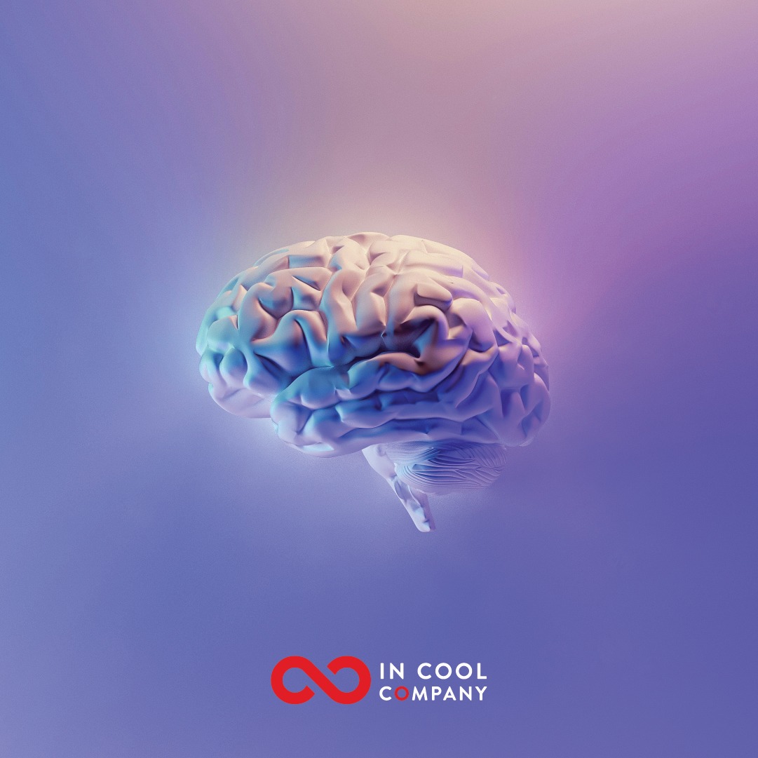 An image of a brain floating in mid-air